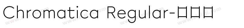 Chromatica Regular字体转换